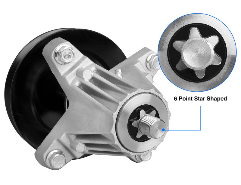 wyevee Replacement 918-06978 Spindle Assembly for 54'' Deck  618-06978 Lawn Mower Spindle Compatible with MTD Troy Bilt Cub Cad et RZT-L54 XT1 XT2  Craftsman G8400 T8400 Mower Deck Spindle - Image 4